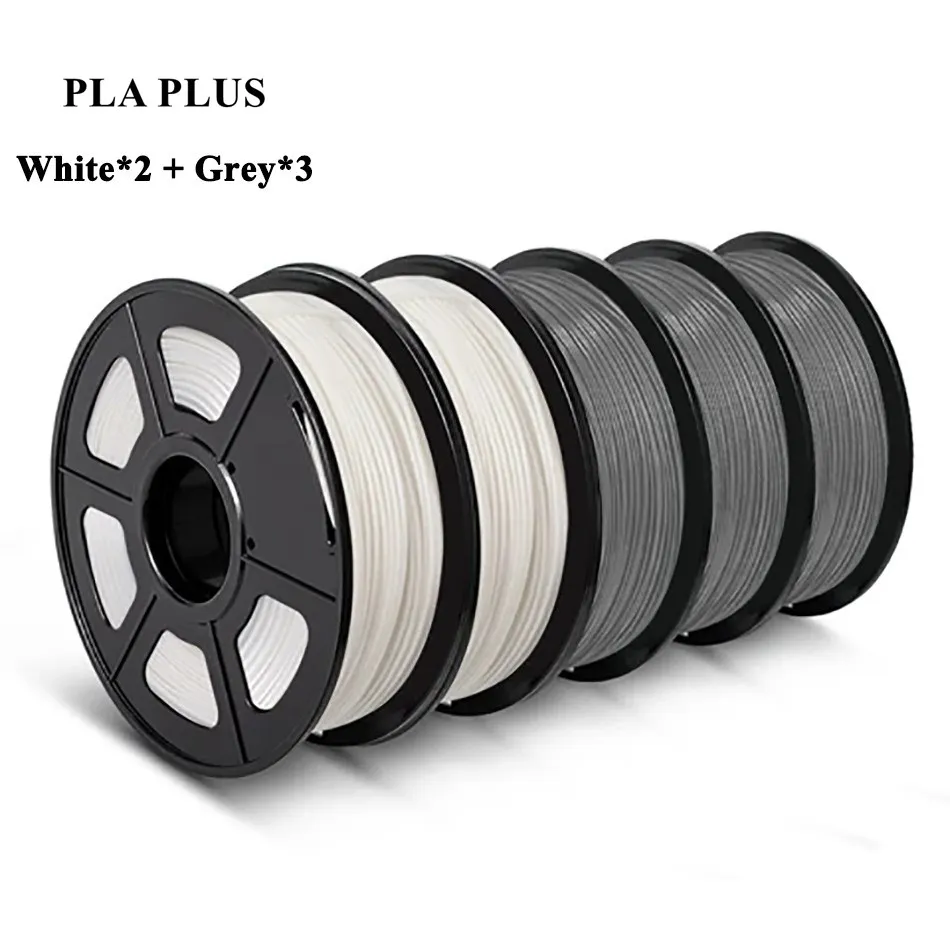 SUNLU PLA PLUS Filament 5KG 3D Printer Filamen PLA + 1KG A Roll 1.75MM Filament 3D Printing Material 5 Rolls/set With Spool 