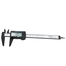 Pied à coulisse numérique en plastique, outil de mesure 0 150mm, Vernier 