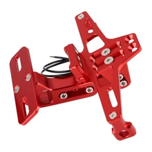 Универсальный мотоциклетный алюминиевый сплав высокая прочность заднего номерного знака держатель с высокой яркой низкой мощности Светодиодный светильник