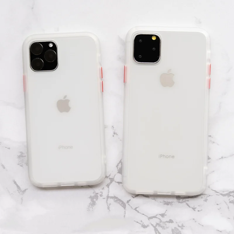 Противоударный чехол для телефона iphone 11 11Pro Max XS XR Матовый Жесткий Чехол 7 8 6 6s Plus