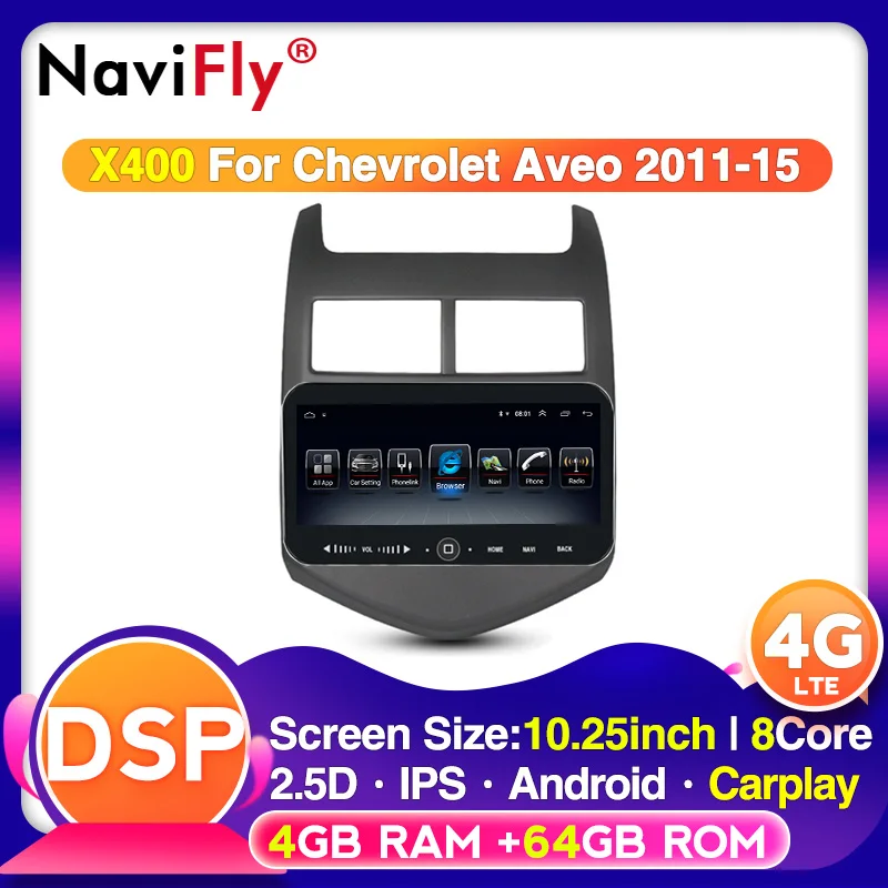 Головное устройство 10 25 дюйма 4G LTE IPS DSP Android для Chevrolet Aveo 2011 2012 2013 2014 2015