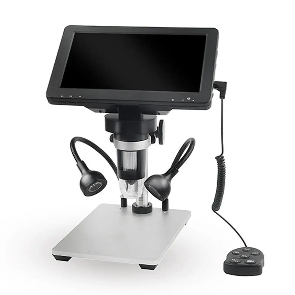 1080p 12MP 7 дюймов Экран Цифровые микроскопы эндоскоп Камера Microscopio светодиодный USB