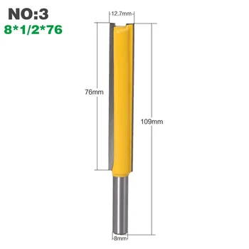 

Tools Router Bit Attachment Cutting Accessories 8mm Shank Carbide Long