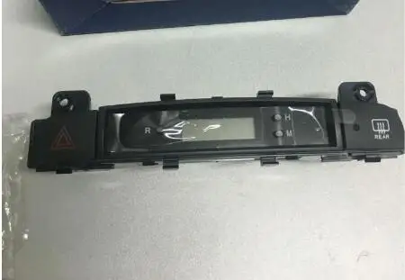 Для hyundai accent 2008 2009 2010 2011 цифровые часы, электронные часы, двойной проблесковый переключатель, отопительный переключатель в сборе - Название цвета: Черный