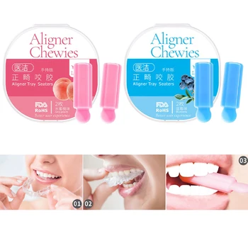 

1Pair Silicone Rubber Orthodontic Braces Teeth Chewie For Dentsply Patient Tooth Aligner Aligners Teether Oral Care