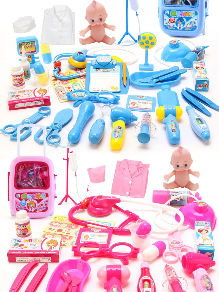 Small Doctor cherish life Children GIRL'S Injection Toy Tool Kit Plastic Play House Bar Medical Care Medical Non