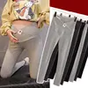 Low-Waist Across Design Maternity Solid Color Leggings Spring Skinny Pants Clothes For Pregnant Women Autumn Pregnancy Trousers 4