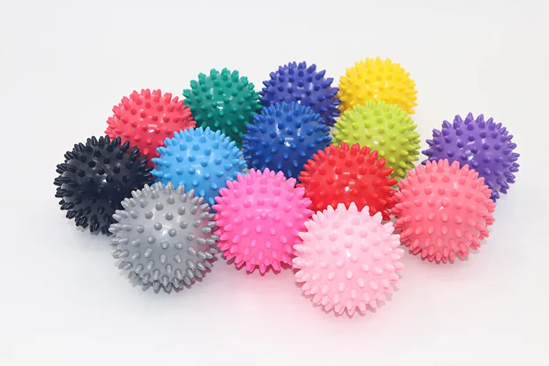

1Pc 7.5cm Durable PVC Spiky Massage Ball Trigger Point Sport Fitness Hand Pain Relief Back Porcupine Sensory Ball For Healthy