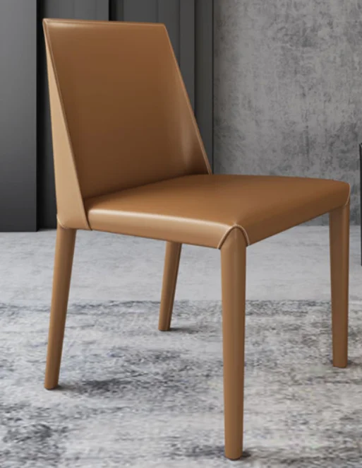 1 pc CHAIR 54X46X84 Скандинавский дизайнер, простое, все включено, кожаное художественное кресло, стильный, креативный, досуг, спинка, подлокотник, ресторанное седло, стул - Color: 1 pc CHAIR 54X46X84