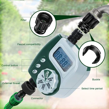 

Water Timer Automatic Smart Irrigation Controller LCD Display Control Timer Watering System Agriculture Tool 1pc