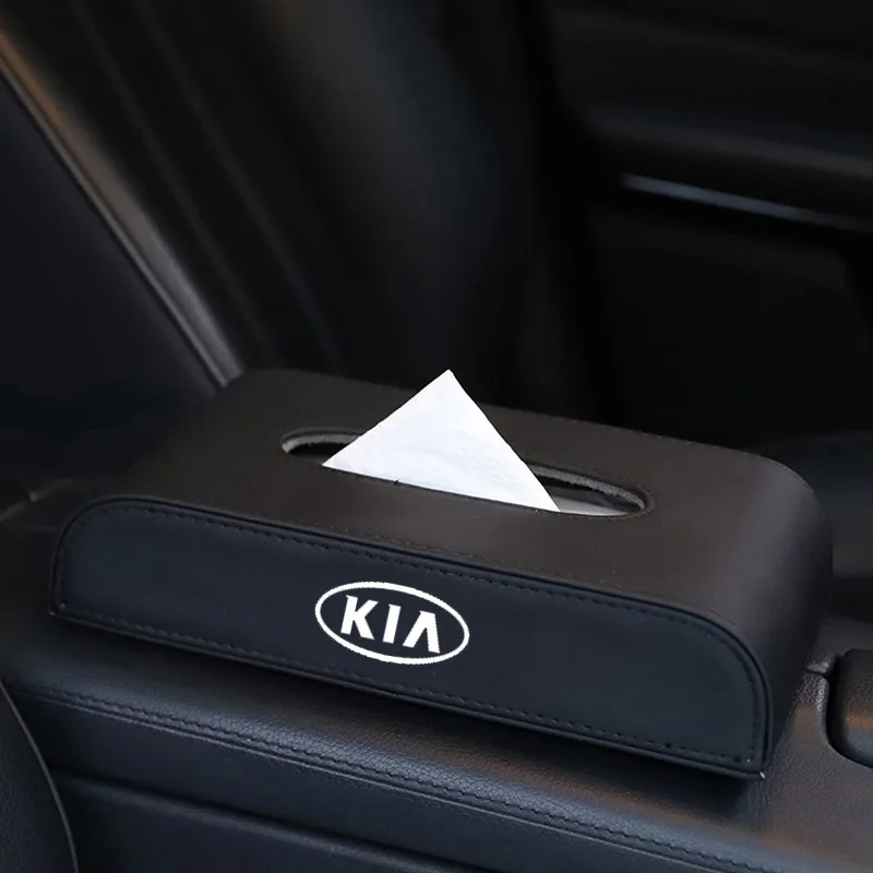 

1 Pcs Car Tissue Box Set Tissue Box Holder Interior Decoration Box For KIA K2 K3 K5 Sorento Sportage R Rio Soul cap car styling