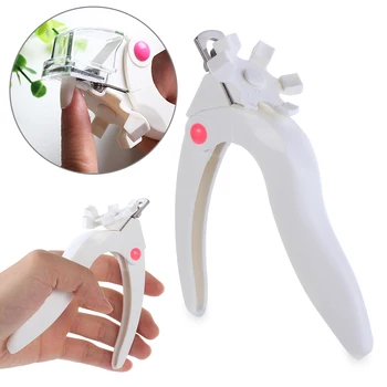 

1 PC New Hot White False Nail Tip Cutter Clipper Trimmer Manicure Clamp Nails Edge Trimmer Type U word Salon Manicure Tool