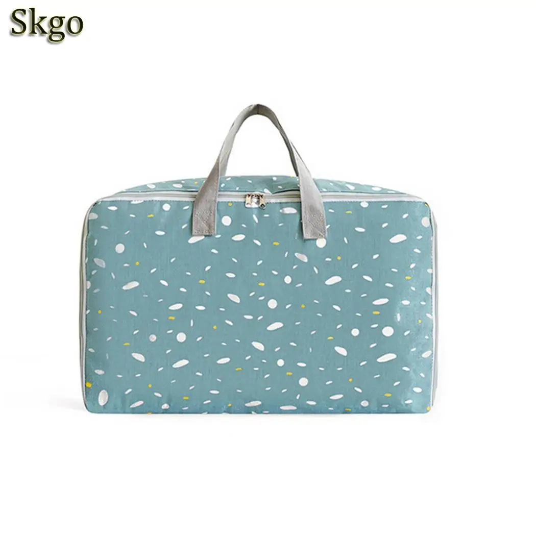 Large Capacity Storage Bag Multi-function Double Zipper Dustproof Organizer Portable Travel Clothing Finishing Bag With Handle
