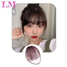 LiangMo шпон зажимы в волосы челки парик Синтетический имитация челок заколки для волос в наращивание волос
