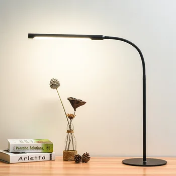 

LED Desk Lamp Eye Protection Desk College Bedroom Bedside Study Work Long Arm Metal Atmosphere Creative Remote Control Lights