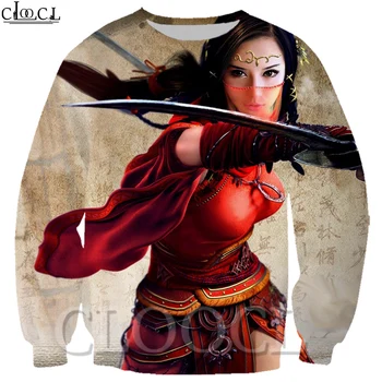 

CLOOCL Fashion Unisex Sweatshirt 3D Printed Harajuku Cool Girl Pattern Pullovers Autumn Unisex Harajuku Tracksuit