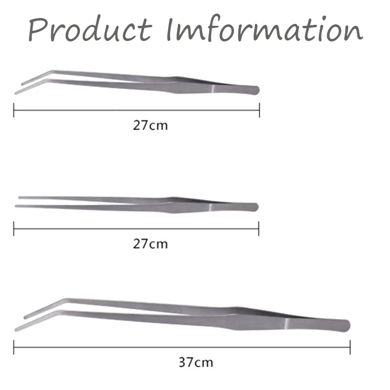 Live Aquarium Plants 27CM Stainless Steel Tweezers Aquarium Live Tank