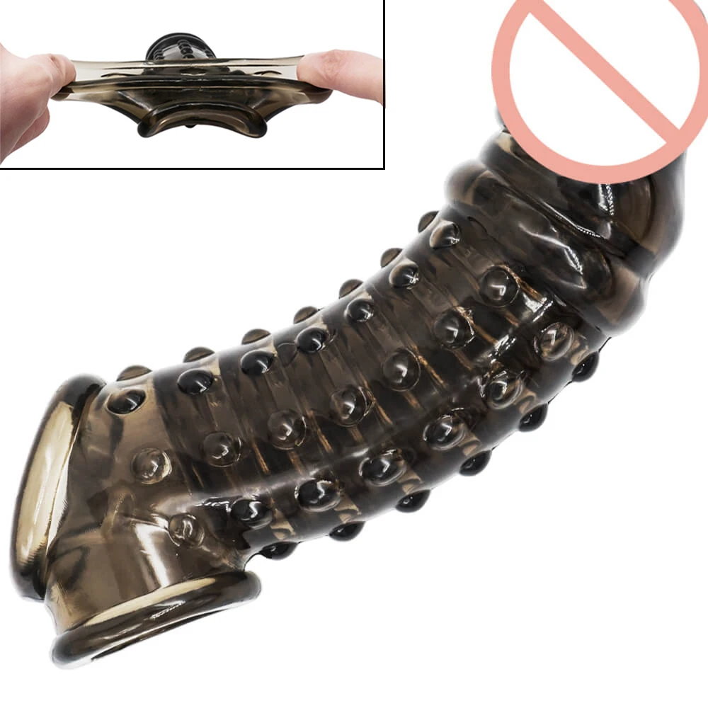 Многоразовые презервативы для увеличения пениса кольцо члена удлинитель