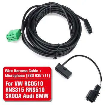 

bluetooth Wire Harness Cable with Microphone Voice Control for VW RNS510 RCD510 RNS315 SDS for Audi for BMW for Skoda