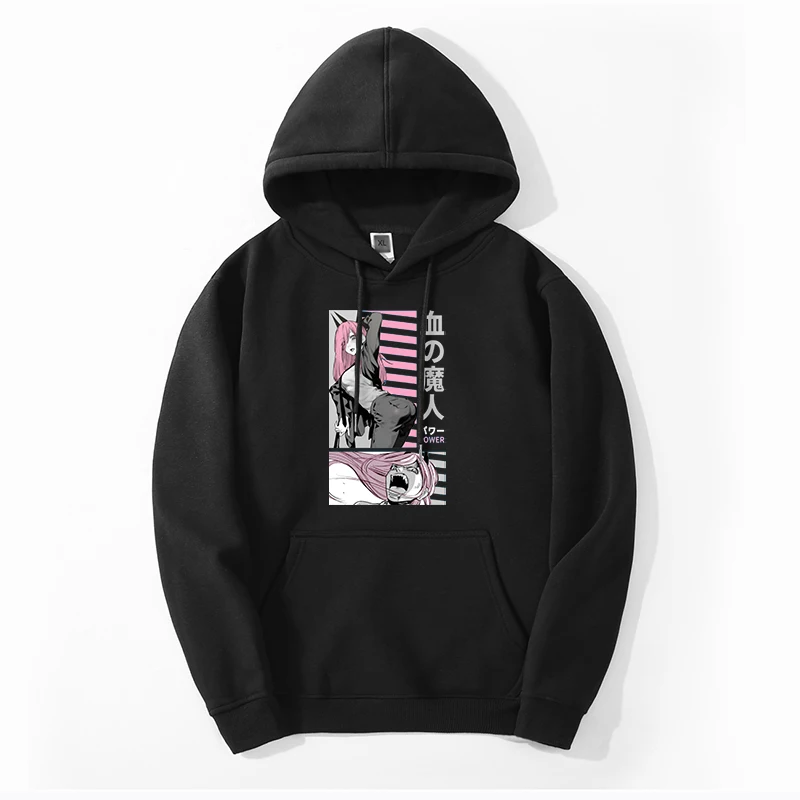 

Spring Mens Simple Warm DARLING in the FRANXX Anime Girl Hoodies Sweatshirt ZERO TWO Fleece Thick Hoodies Harajuku Sweatshirt