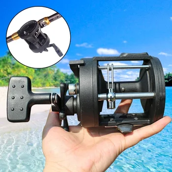 

2 Ball Bearings Drum Wheel Boat Fishing Reel Fishing Wheel Baitcasting