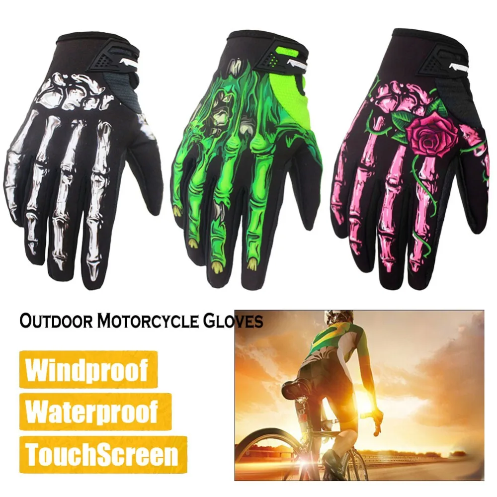 Наружные перчатки для мотоцикла MTB полный палец Guantes мотогонок/катания на лыжах/Скалолазание/Велоспорт/езда Спорт ветрозащитный Мотокросс перчатки