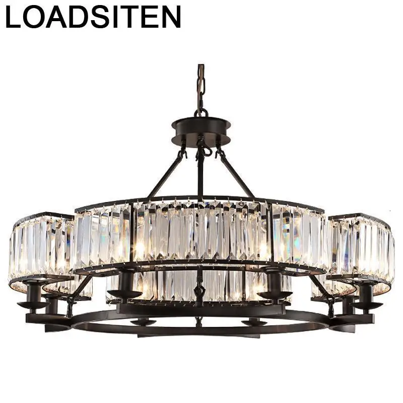 Lustre Para Quarto Crystal Pendelleuchte Lampara De Techo Colgante современный светильник подвесной | Лампы и