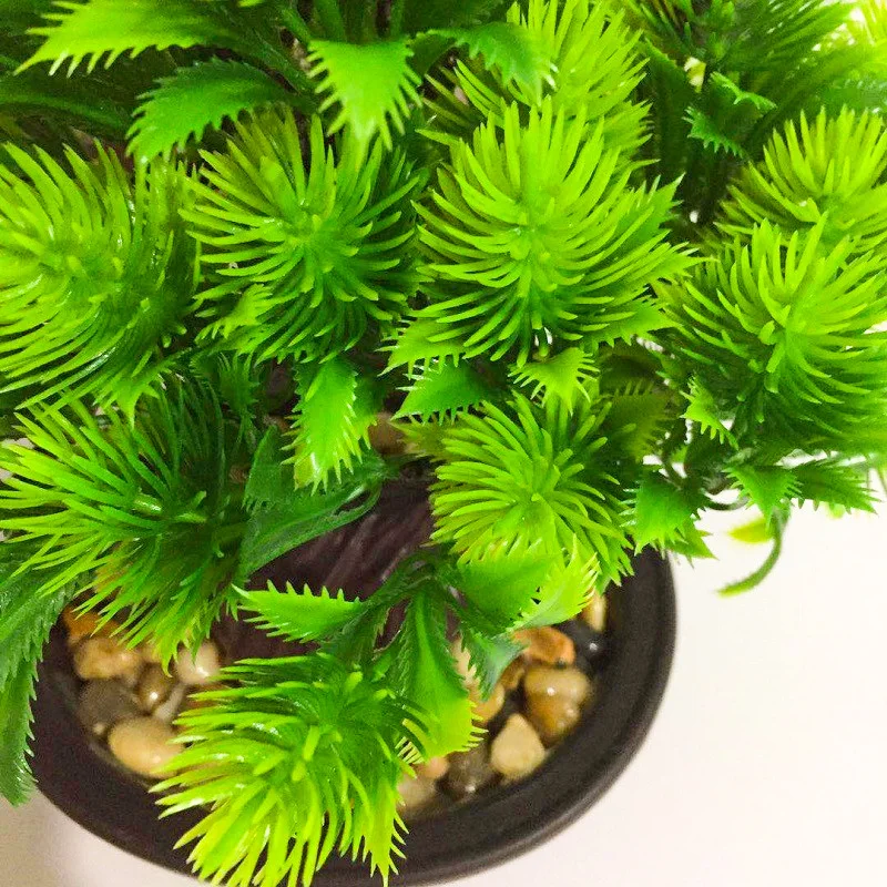 Искусственное пластиковое дерево Топиарий растения в горшке поддельные растения горшок домашний офис Декор