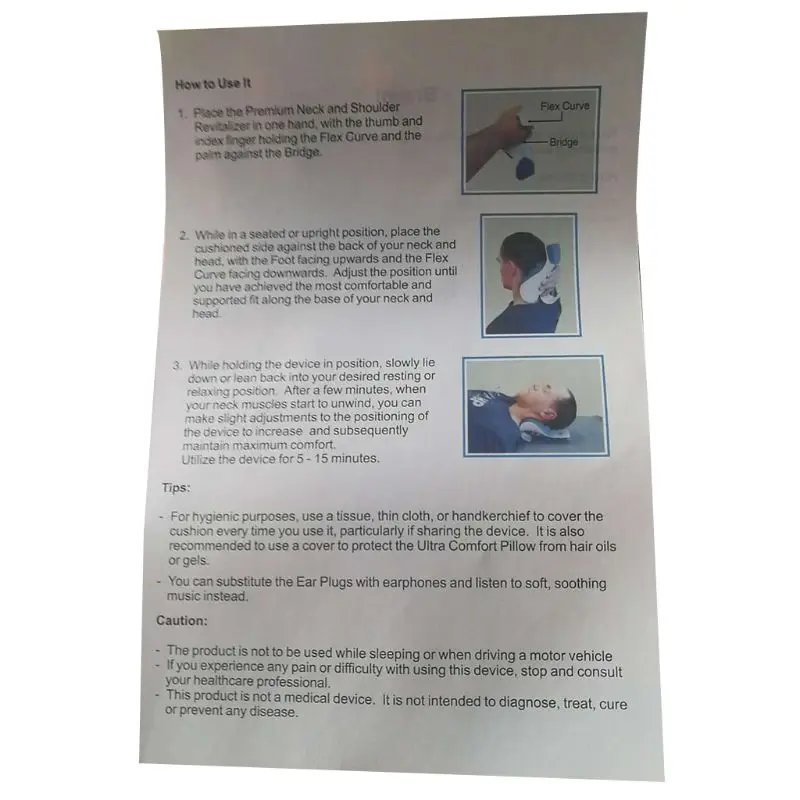 Chiropractic Massage Pillow Neck Shoulder Relaxer Cervical Pillow Neck Traction Device for Pain Relief Management Cervical 5