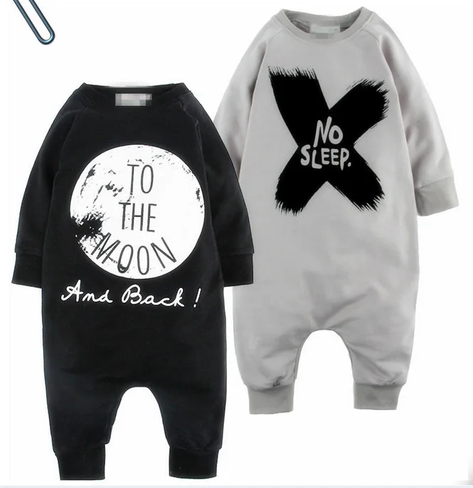 

Childrenswear on Behalf of INS Hot Selling Baby Onesie Spring And Autumn Newborns Pure Cotton Long Sleeve Lettered Fashion Crawl
