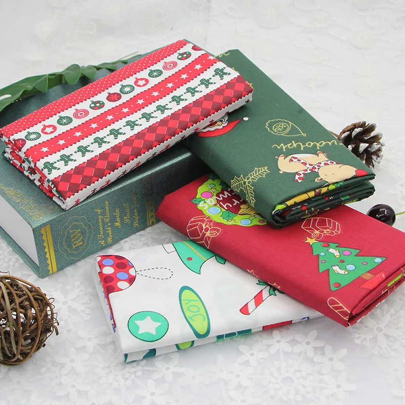 

Christmas Decoration 2013 Fabric Pure Cotton Santa Claus Cloth For Table Home Bedding Handmade Sewing Accessories Xmas Patchwork