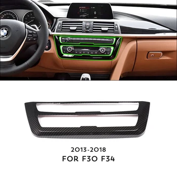 

Carbon Fiber Style Center Console Decoration Frame Trim For BMW 3 4 Series GT F30 F34 2013-2018 Car Accessory For LHD