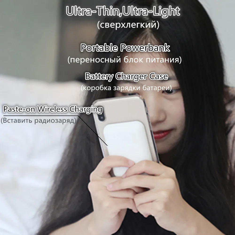 

Portable Power Bank 5W Qi Wireless Charger for iPhone X Xs MAX XR 8 plus Fast Wireless Charging for Samsung S8 S9 Plus Note 9 8