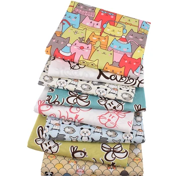 

Nanchuang Cartoon Twill Fabric DIY Cloth Handmade Sewing Quilting Fat Quarters Patchwork Material For Baby&Children 8Pcs/Lot