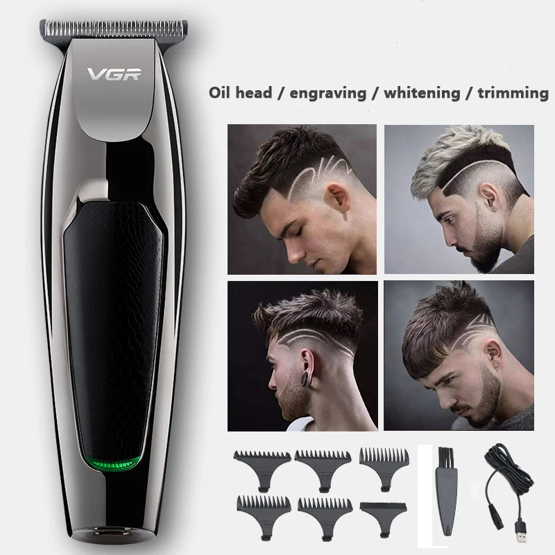 Tanie V03Professional wodoodporna maszynka do włosów wyświetlacz męska maszynka do włosów pielęgnacja niski poziom hałasu Clipper nóż ceramiczny tytanowy dorosły Razor