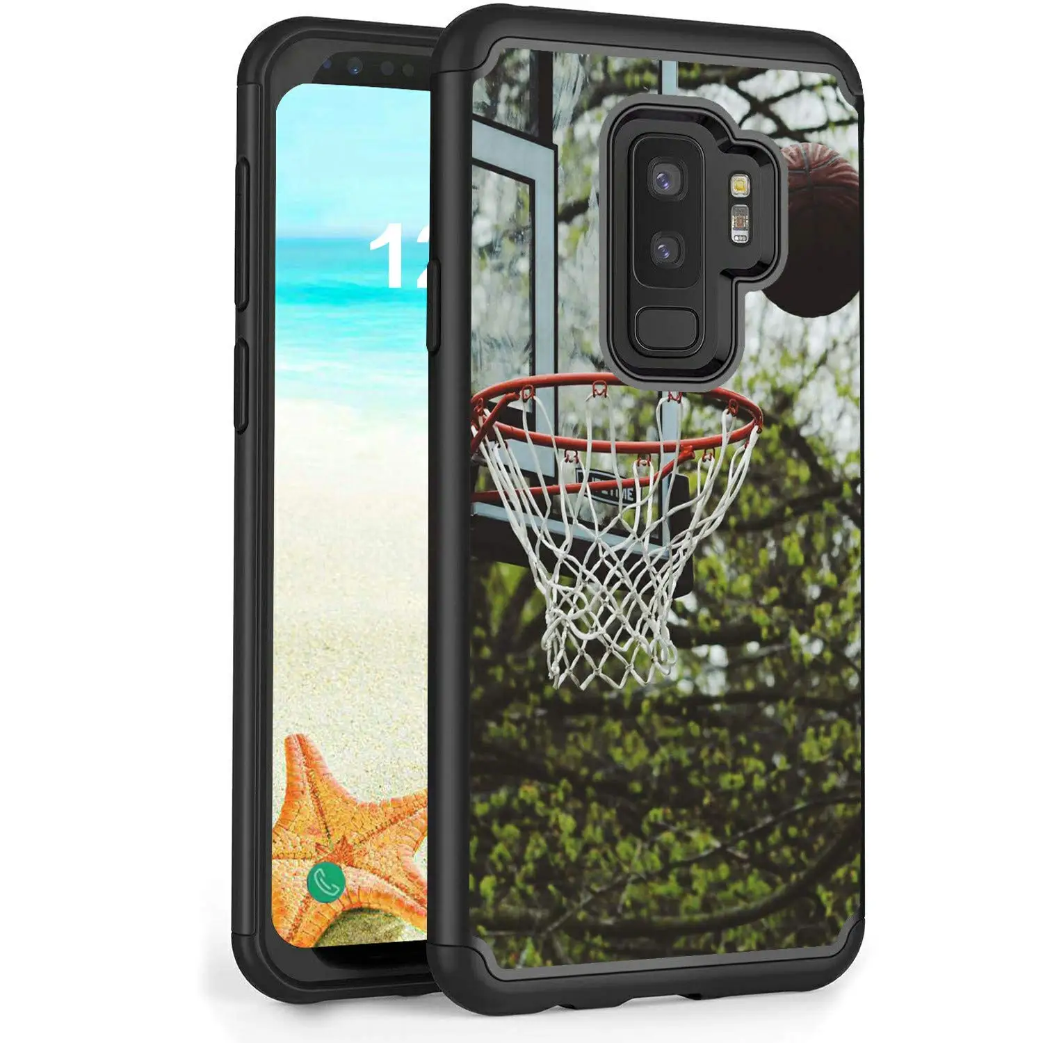 Чехол для samsung Galaxy S9 + Plus двухслойный Гибридный жесткий защитный чехол