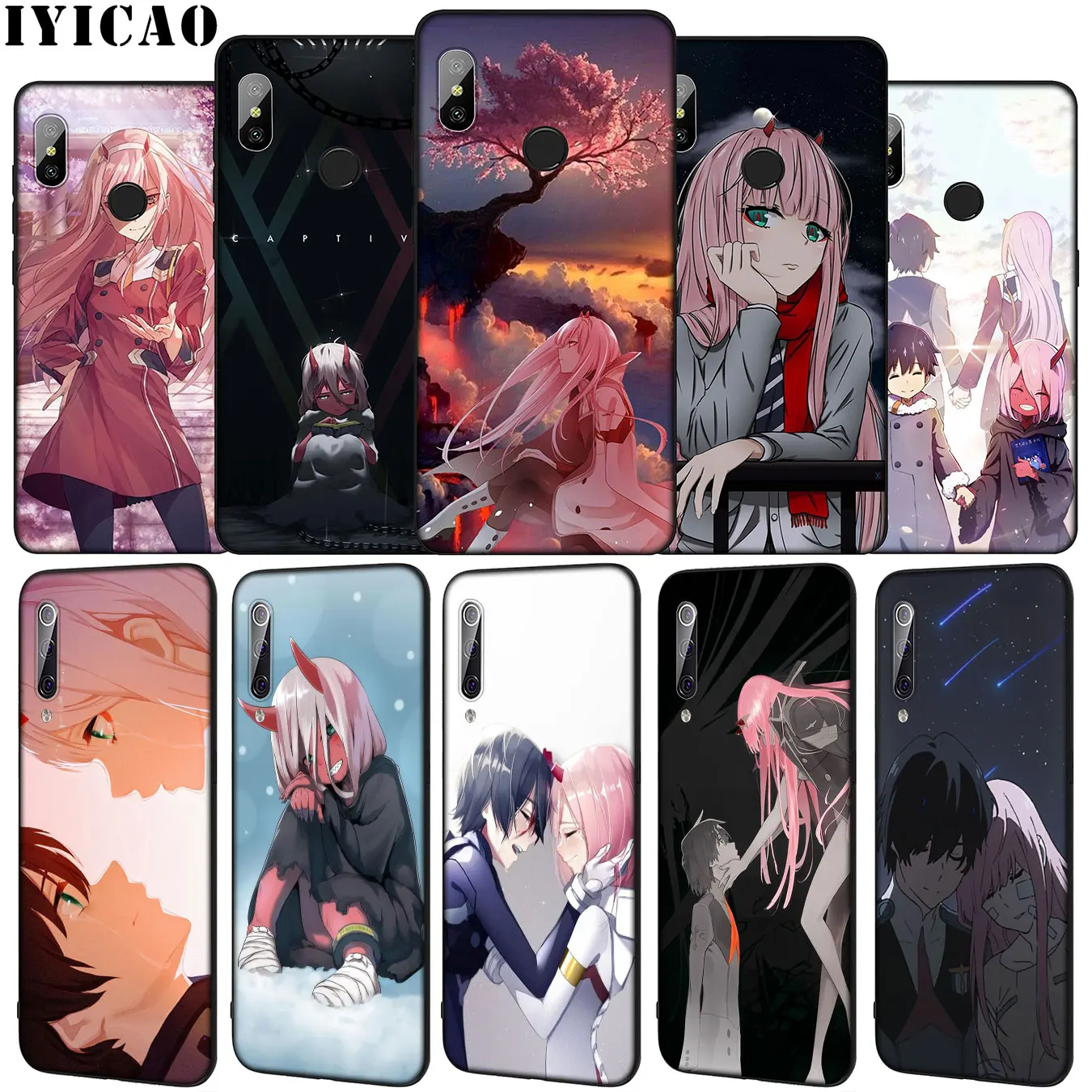 IYICAO Darling in the FranXX Hiro Soft Silicone Case for Xiaomi Mi 10 9 9T A3 Pro 8 SE A2 Lite A1 CC9 CC9E 6 pocophone f1 Mi10 | Мобильные