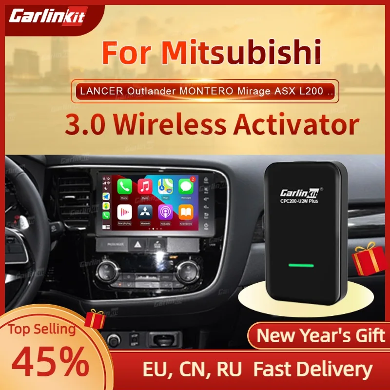 Carlinkit3.0 CarPlay Wireless Dongle For Mitsubishi Outlander Triton Galant Grandis Lancer