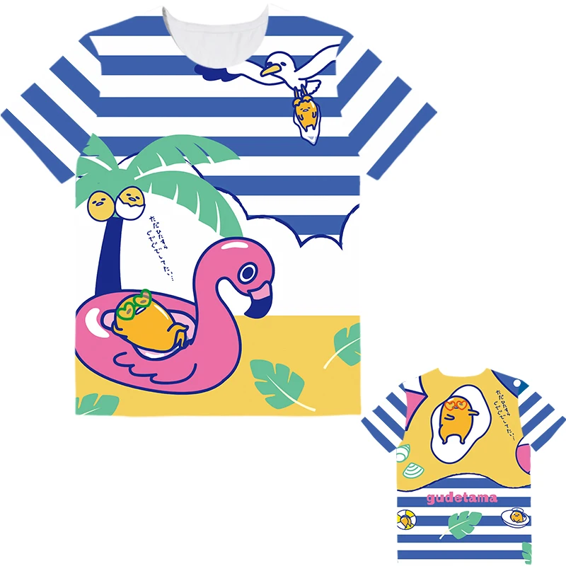 Gudetama Harajuku милые футболки женские милые Аниме футболки забавные мультяшные футболки женские футболки