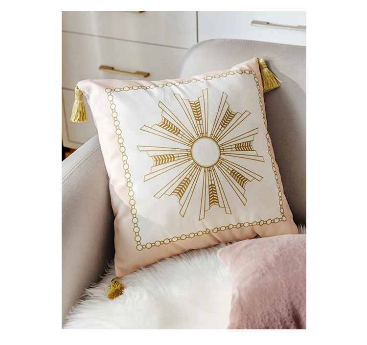 throw pillow covers rosa peônia floral abstrato decorativo fronha home decor luz quadrado fronha de luxo pesado borla