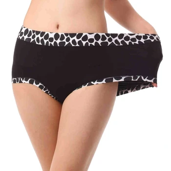 

Ropa Interior Femenina Women Stone Print Style Soft Comfortable Lady's Panties Plus Size 6XL Tall Waist Mother Underwears