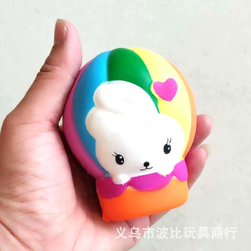 Новые продукты Pu пены памяти мультфильм красочный горячий воздушный шар пены памяти Pu красочный мультфильм кролик горячий воздушный шар