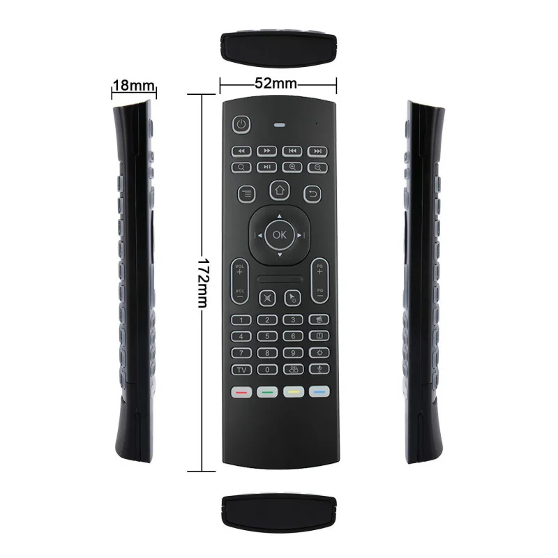 MX3 Air mouse 2,4 ГГц Беспроводная мини клавиатура голосовой пульт дистанционного управления ИК-пульт дистанционного управления для ПК, Android tv Box, планшета