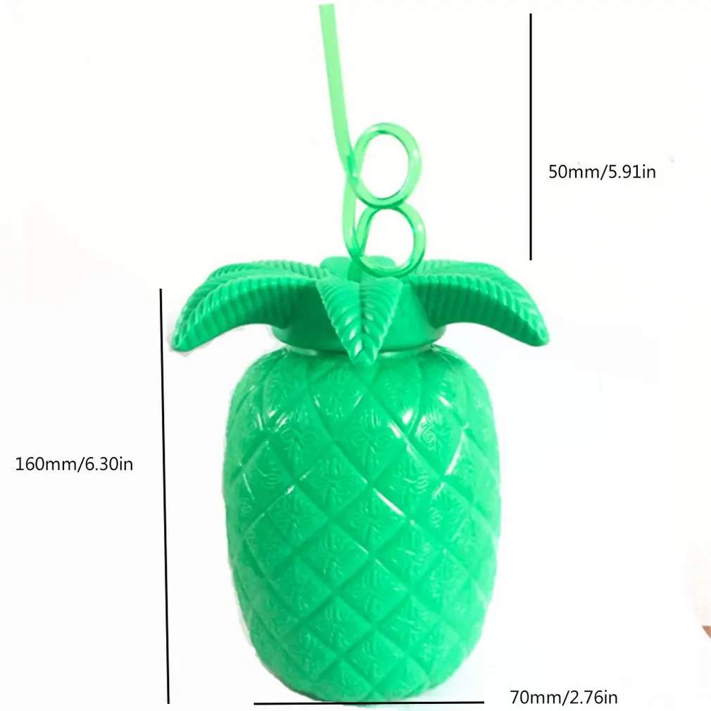 New Exotic Children's Watermelon Sippy Cups Cute Pineapple Beach Hand Cup Portable Large Capacity Plastic Water Bottle