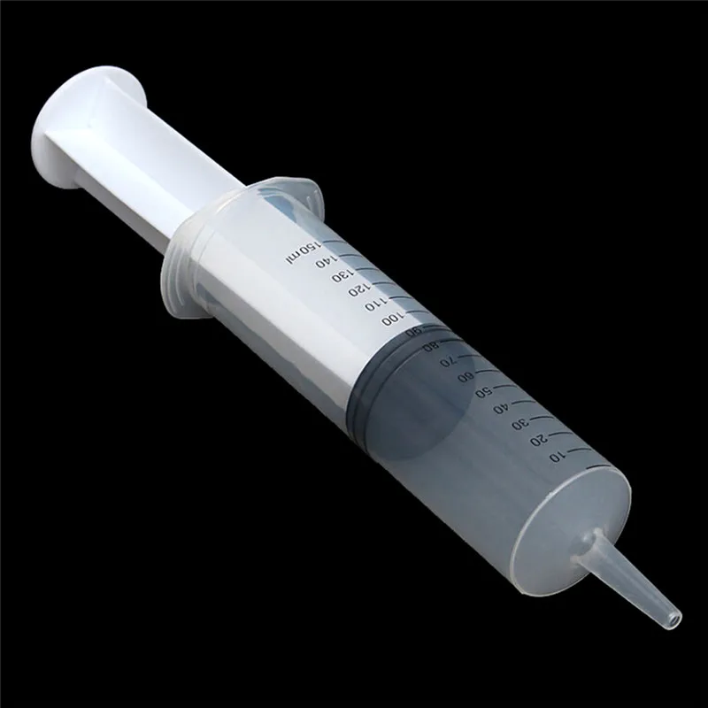 

200ml/150ml/100ml/500ml Plastic Reusable Big Large Hydroponics Nutrient Sterile Health Measuring Syringe Tools Cat Feeding Acc