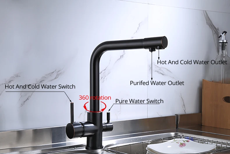 Vidric Кухня смесители Waterfilter краны Кухня смесители питьевой воды фильтр кран Кухня Раковина Водопроводной воды 2802