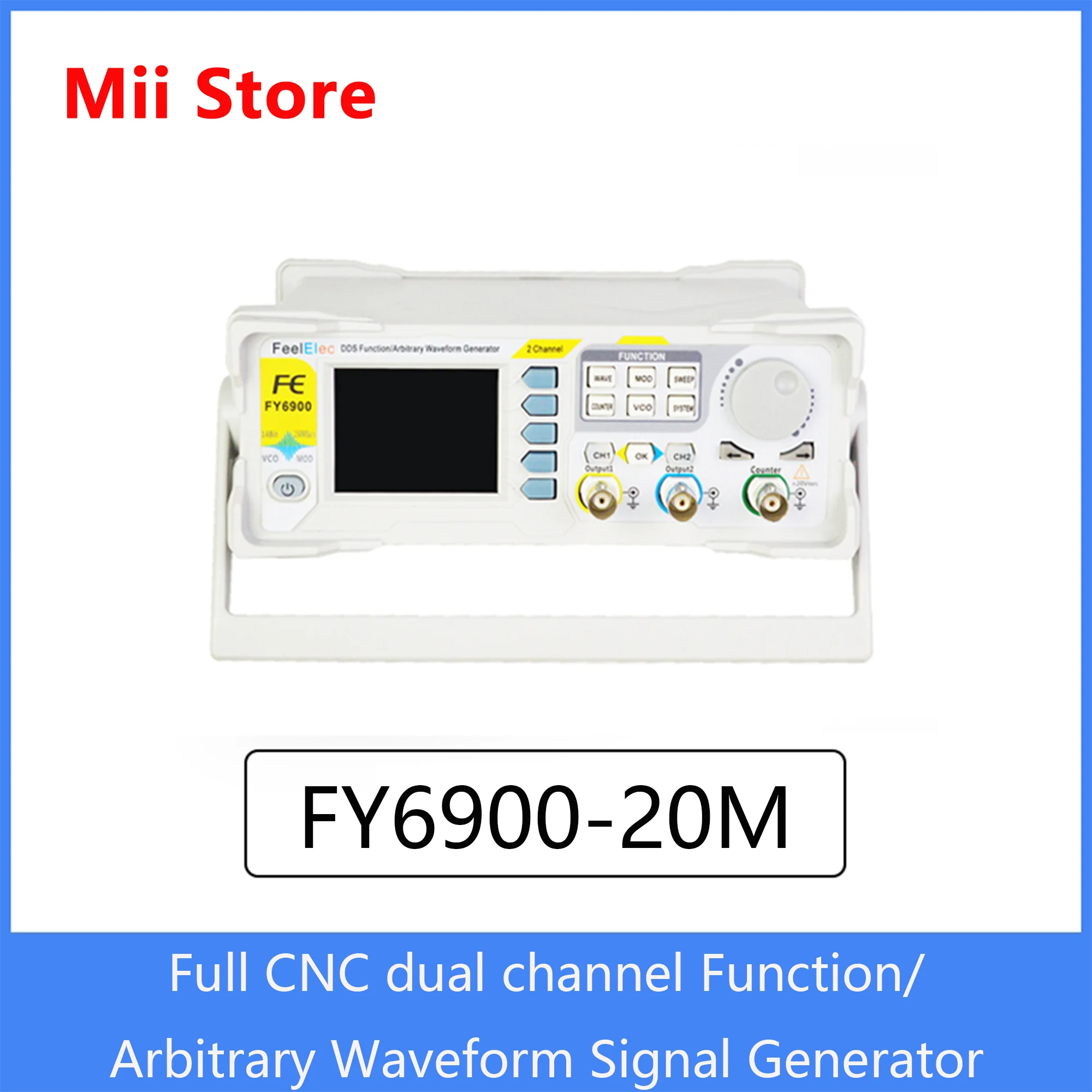 希少 FY6900 14bit 60MHz 2ch 信号発生器/カウンター 信号発生器】FeelTech FY6900 DDSファンクション・ジェネレータ