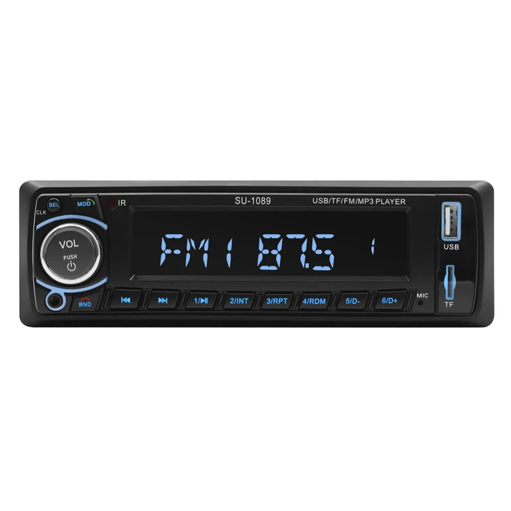 1 din Авторадио Стерео плеер Bluetooth 4,0 12 В в-тире 1Din телефон AUX-IN MP3 FM/USB/дистанционное управление для автомобиля радио
