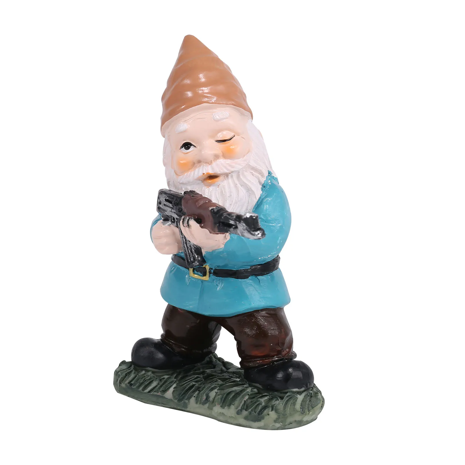 Garden Gnome Statue Decor Outdoor Resin Yard Funny Sculpture main image 0