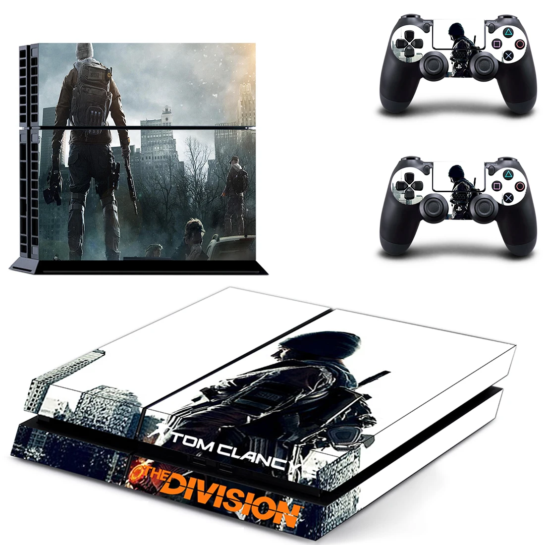 Tom Clancy's The Division 2 Стильные наклейки для PS4 Playstation 4 консоль пленка+ 2 шт крышки контроллеров DPTM2447